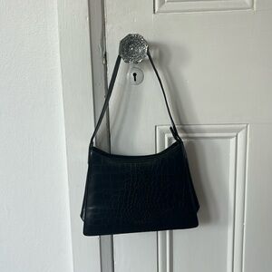 Vintage Guess Faux Croc Shoulder Bag